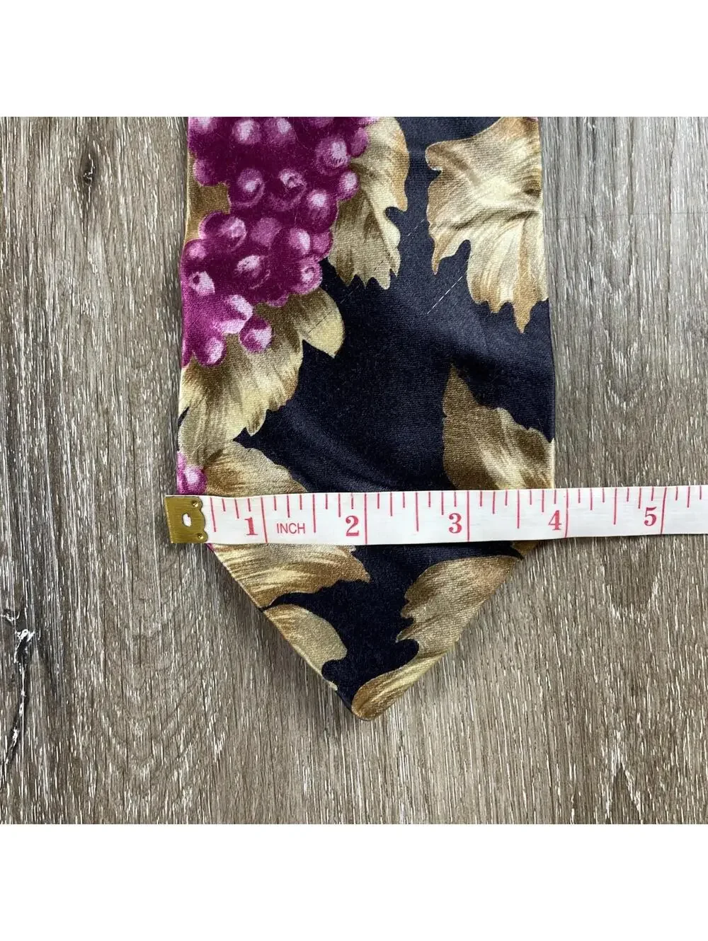 Lot Of 4 VTG Abstract Ties Sailboats Golden Grapes Geometric Hand Made USA